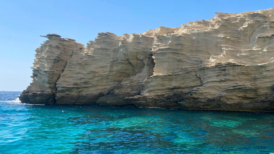 Cliffs by the sea in Corsica