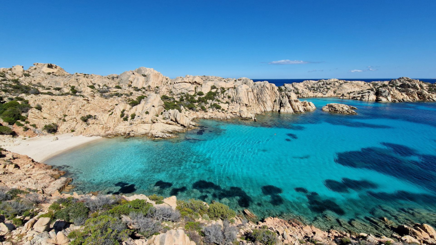 Top view of Cala Coticcio