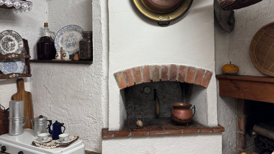 Typical Sardinian wine cellar where you can taste local products
