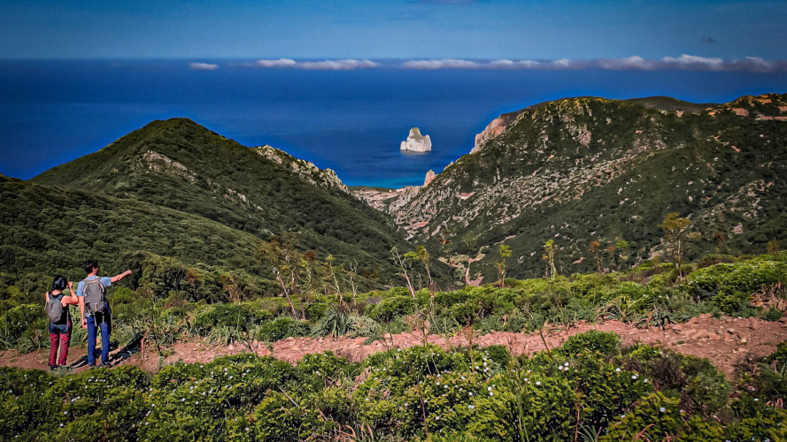 Paysage de la côte ouest de la Sardaigne