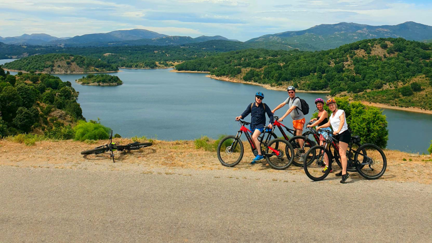 View of the Flumendosa during the electric bike excursion