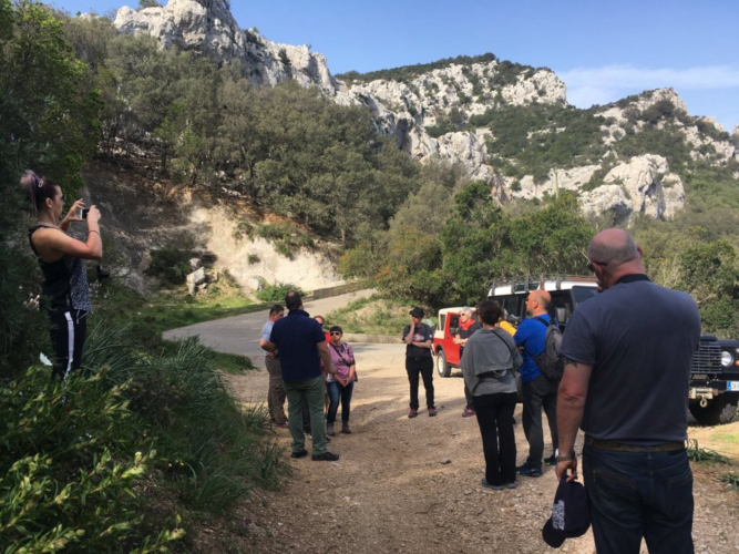 Recorrido del tour en jeep por el Supramonte