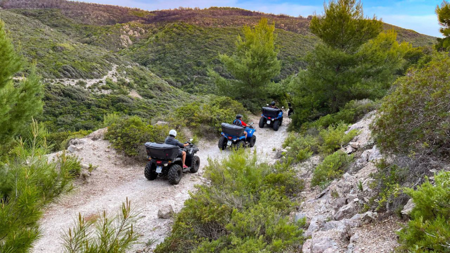 Randonnées en quad dans la nature du littoral de Bosa