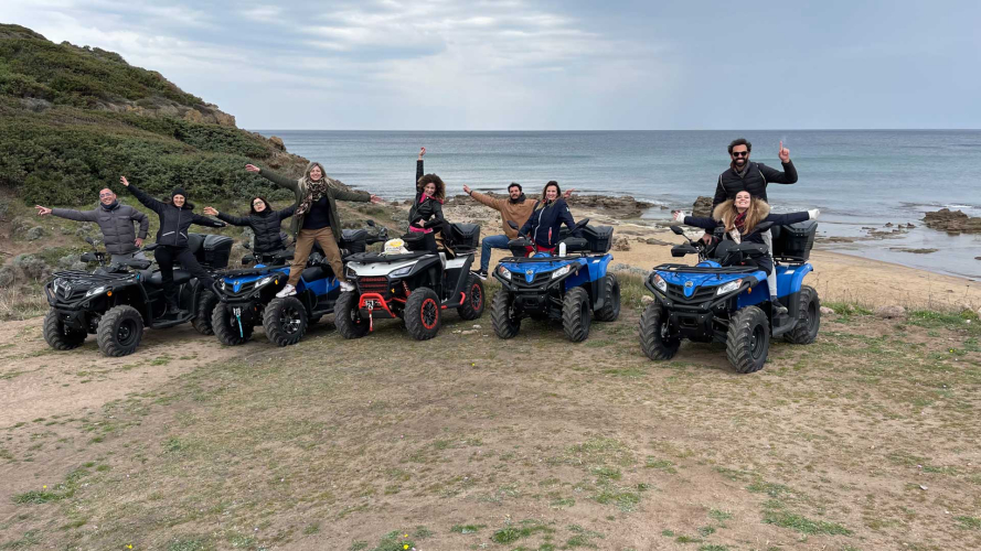 Randonnées en quad dans la nature du littoral de Bosa