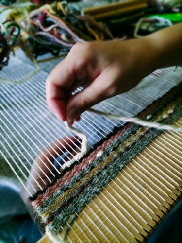 Création d'un tapis sarde à Villacidro