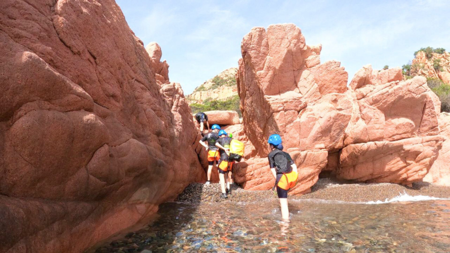 Adventurous experience in the Orosei Sea with guided nature and rope abseiling