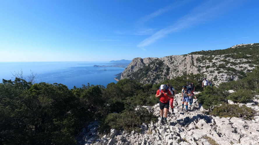 Moment während des Selvaggio Blu Trekkings