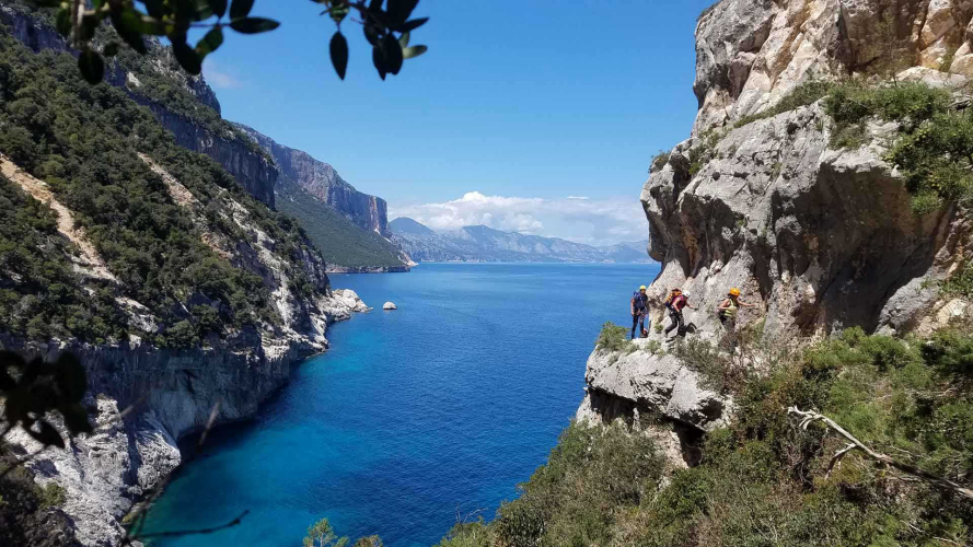 Blick auf den Golf von Orosei während der Selvaggio Blu-Wanderung