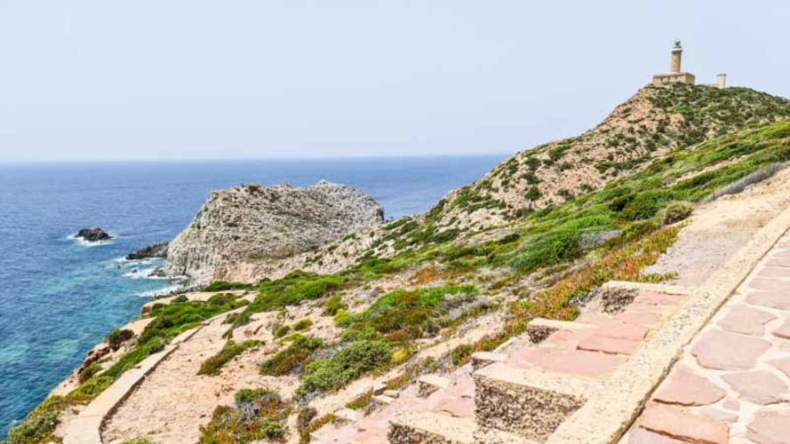 Vue de la côte et de Caposandalo