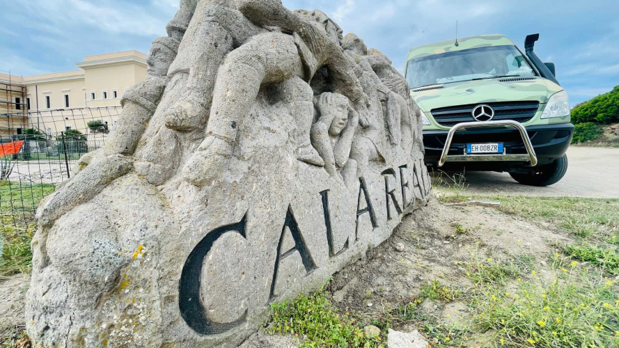 Parada en Cala Reale, en la isla de Asinara