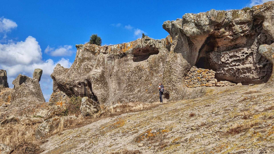 Rocce modellate sul monte Torru
