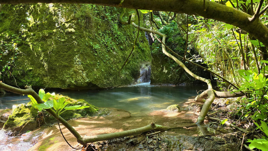 Anella waterfalls in the territory of Cargeghe