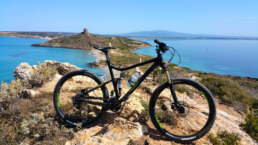 Scenic viewpoint of the bike tour in the Sinis Peninsula