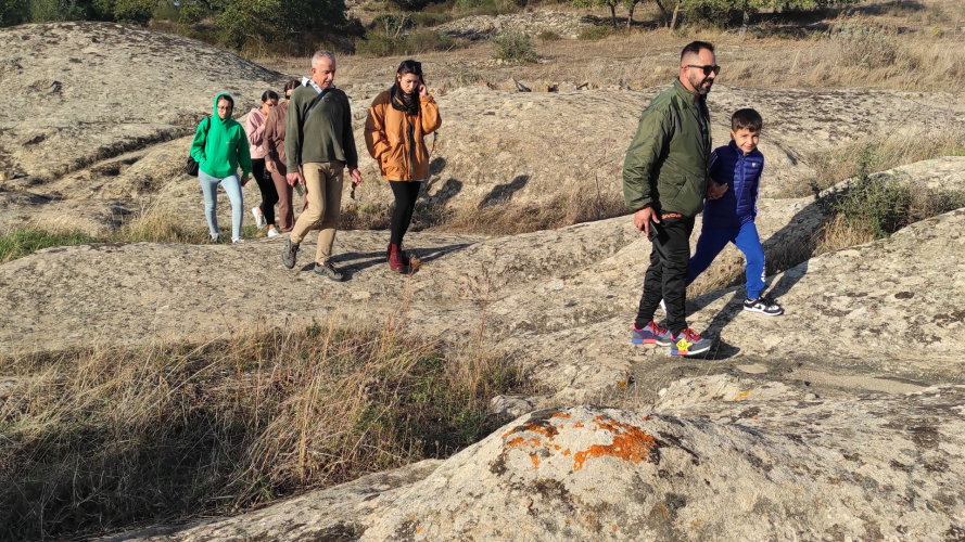 People visit the sacred well of Gutturu Caddi in southern Sardinia