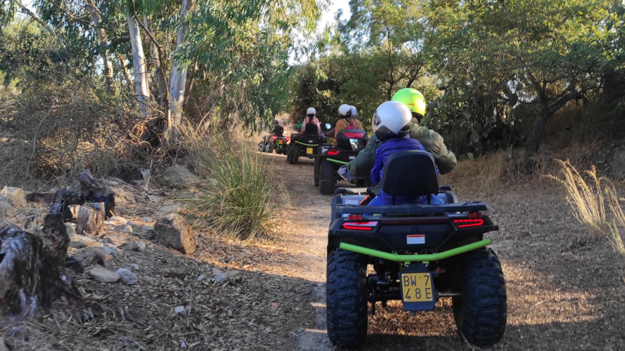Quad bike excursion in the Trexenta countryside a few kilometres from Cagliari