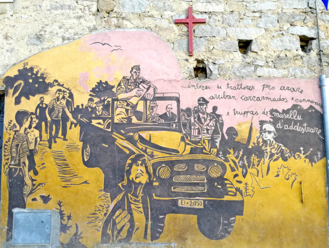 Peintures murales dans les rues d'Orgosolo