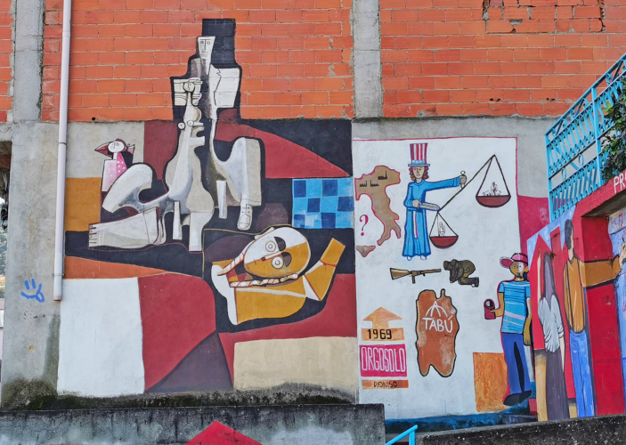 Peintures murales dans les rues d'Orgosolo