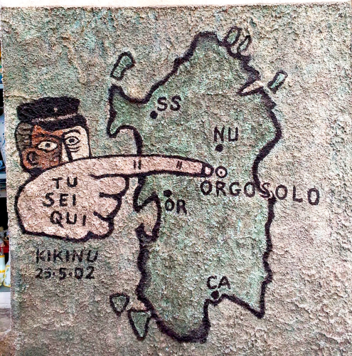Célèbre peinture murale à Orgosolo