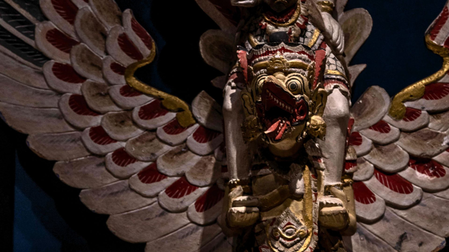 Eastern sacred art ornaments at the Museum of Laconi