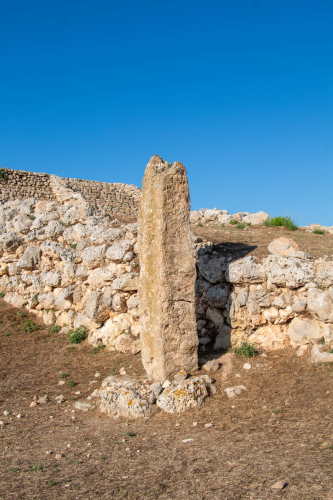 Detail der archäologischen Strukturen auf dem Monte d'Accoddi