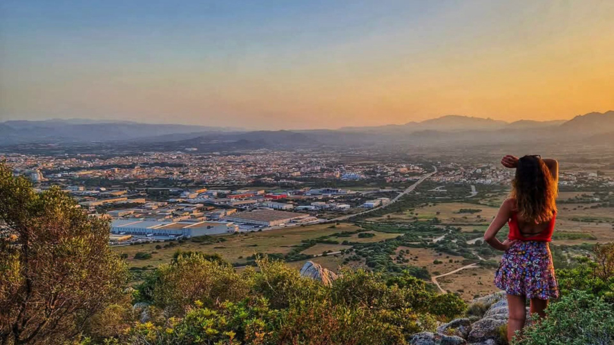 Panoramic view from a hill in Olbia