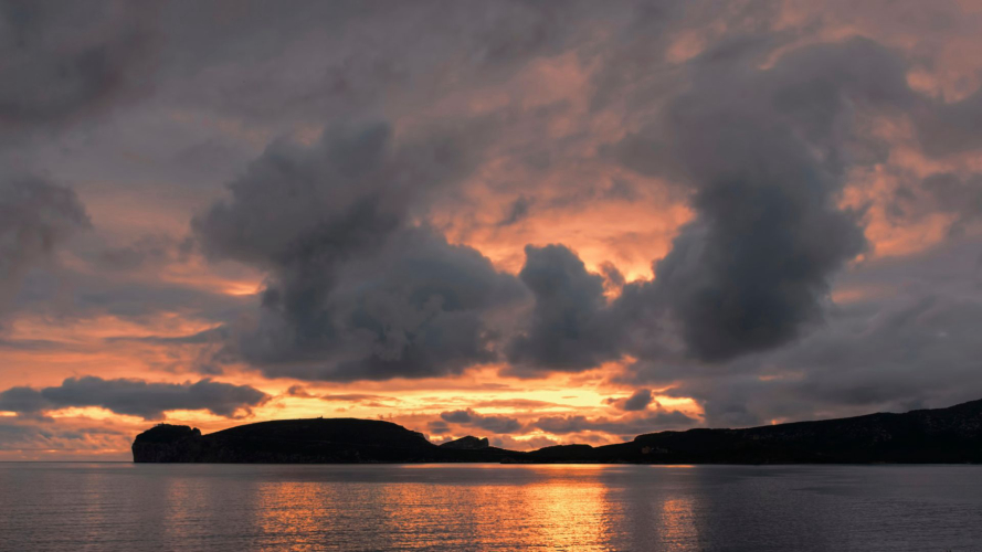 Sunset over Capo Caccia
