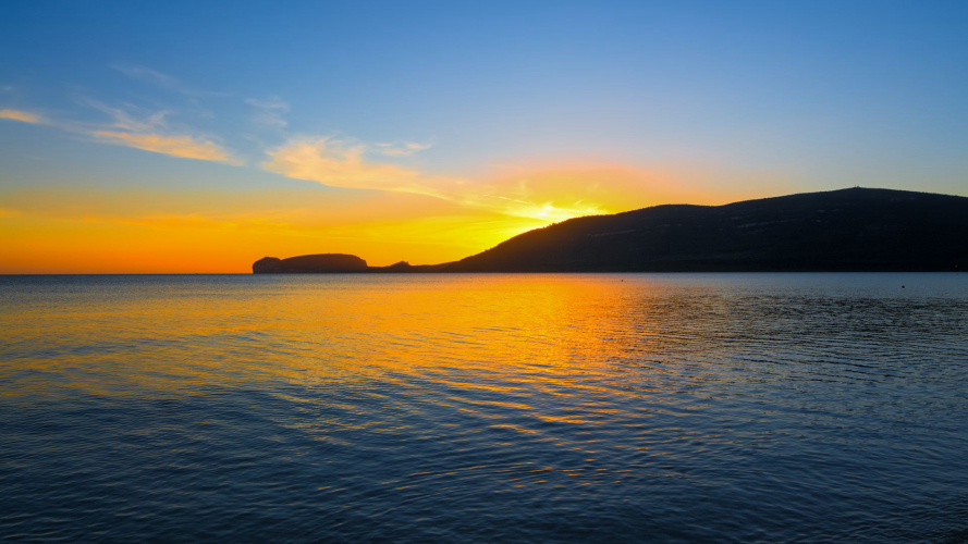 Sunset over Capo Caccia