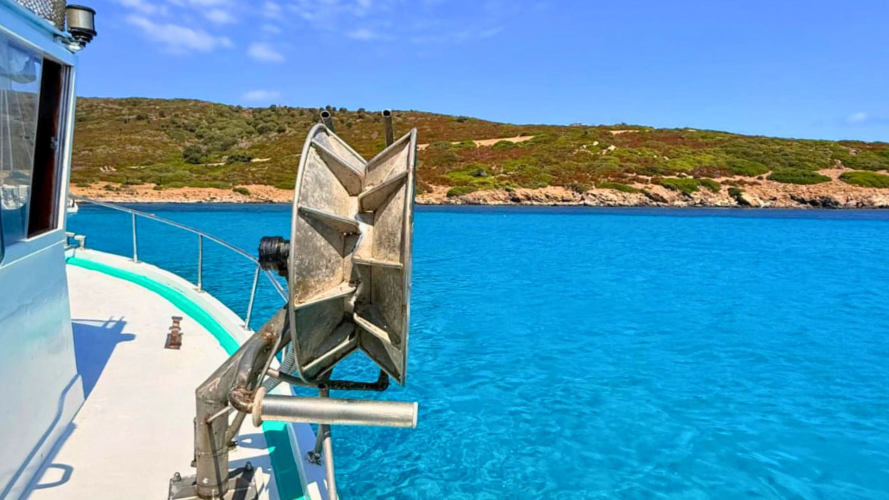 Barca da pesca all'Asinara