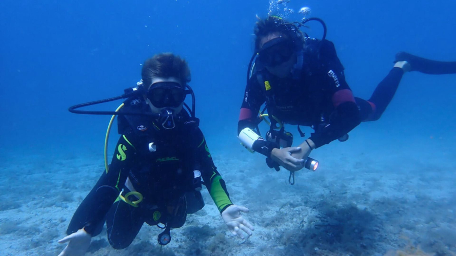 Visite des fonds marins de l'Argentiera, dans le nord-ouest de la Sardaigne