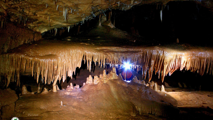 Inside a cave in Dorgali in central Sardinia