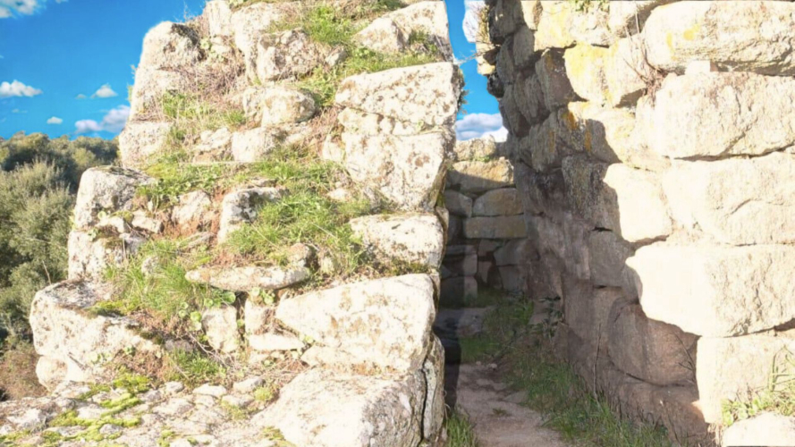 Detail of the nuragic site of Loelle