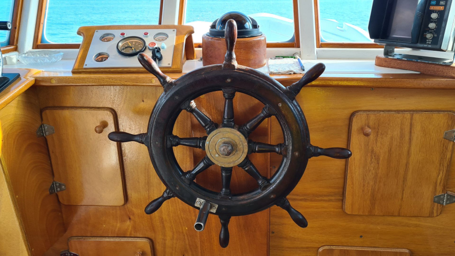 Imbarcazione da pesca usata durante il tour all'isola di San Pietro