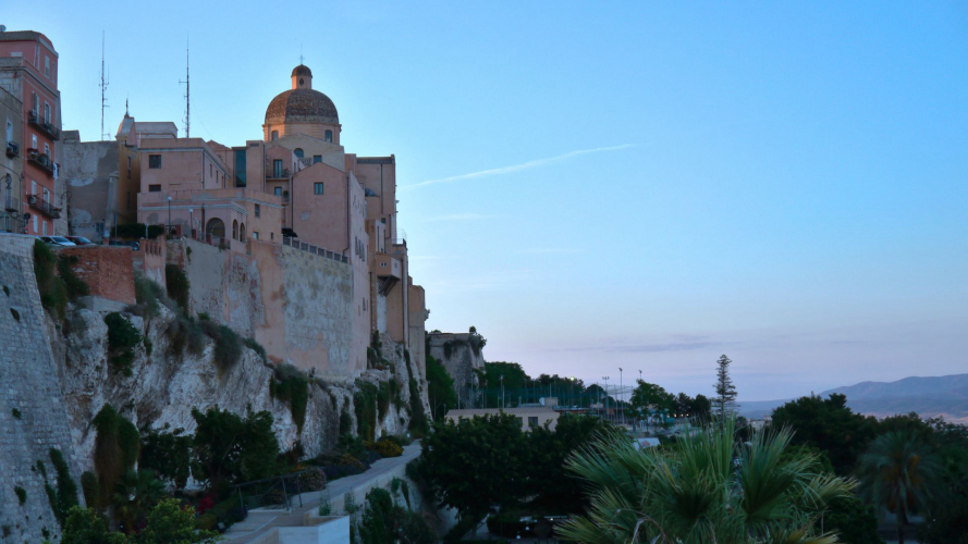 Antiche mura del centro storico di Cagliari