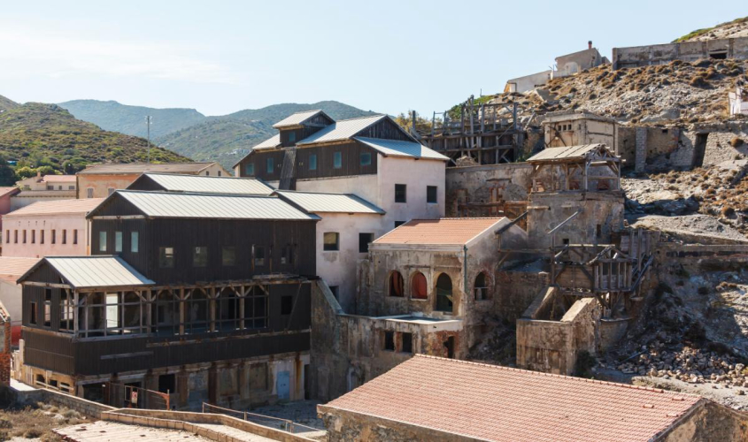 Verlassenes Dorf Argentiera in der Nähe von Sassari im Nordwesten Sardiniens