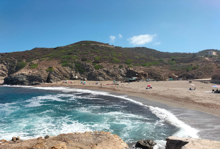 Strand Argentiera auf Sardinien