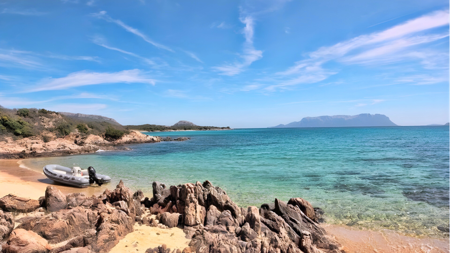 Beach along the coast of Golfo Aranci