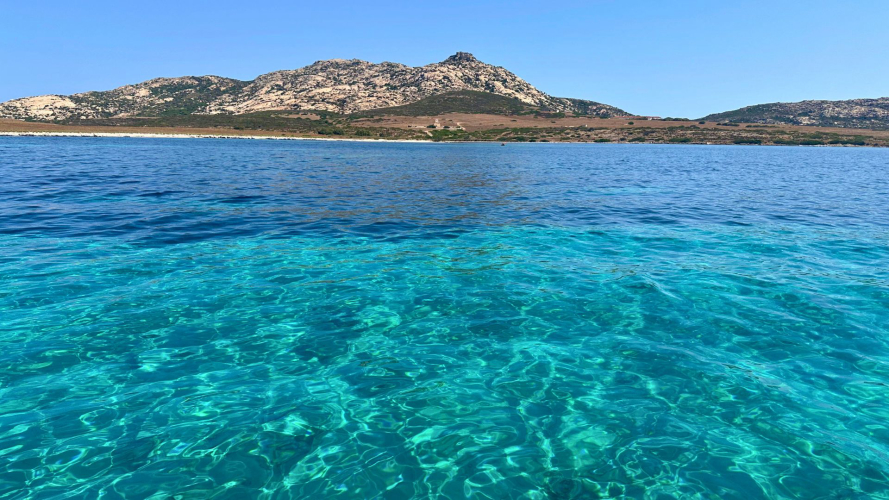 Crystal clear sea of the Asinara National Park