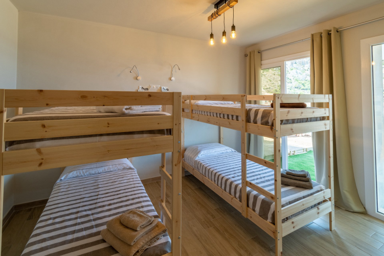 Vierbettzimmer im Gästehaus von Buggerru