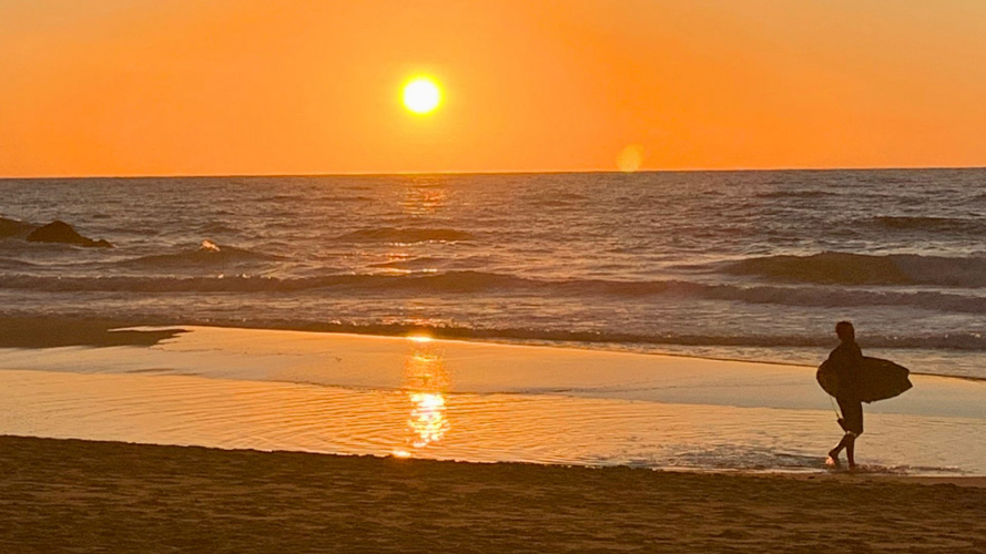 Sonnenuntergang am Strand von Buggerru