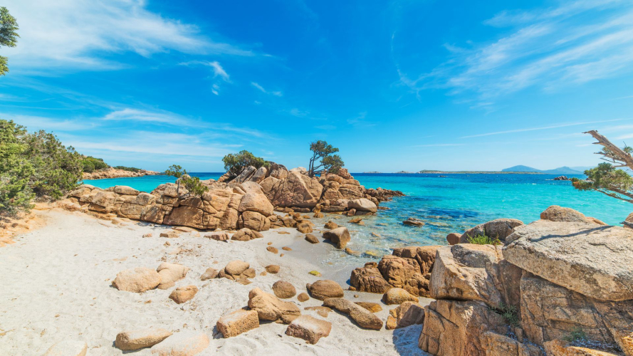 Spiagga esclusiva della Costa Smeralda