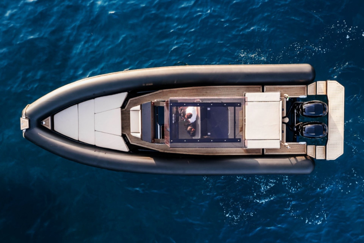 Gommone utilizzato per il tour in Corsica con l'opzione Gold