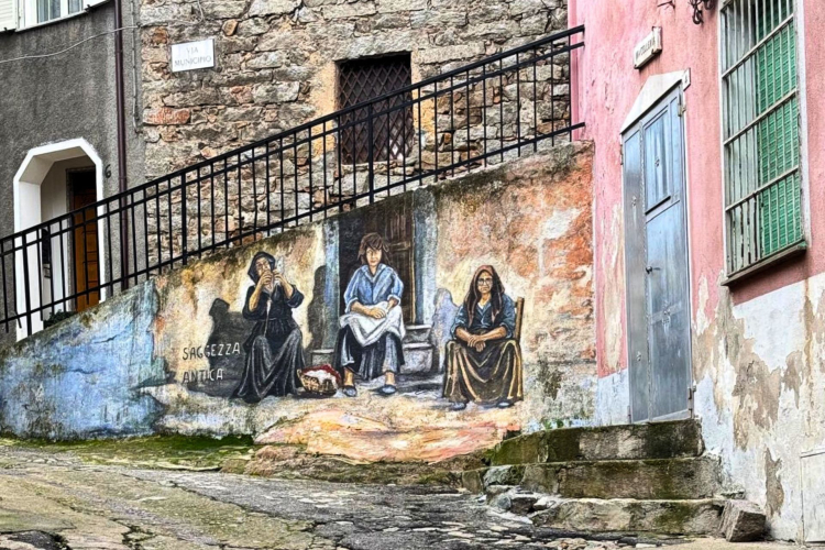 Murales di Orgosolo durante il tour guidato