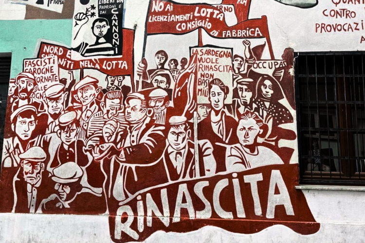 Murales di Orgosolo durante il tour guidato