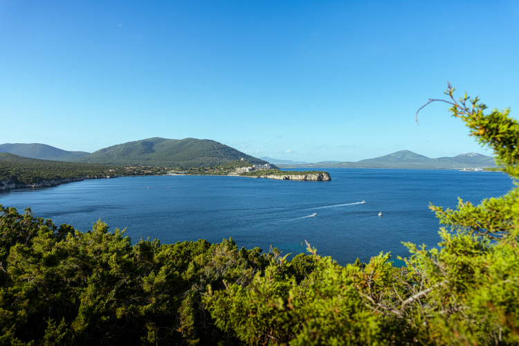 Crystal clear sea of the Porto Conte Park in Alghero