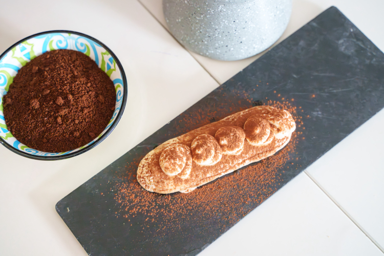 Complete tiramisu prepared with professional techniques in Olbia