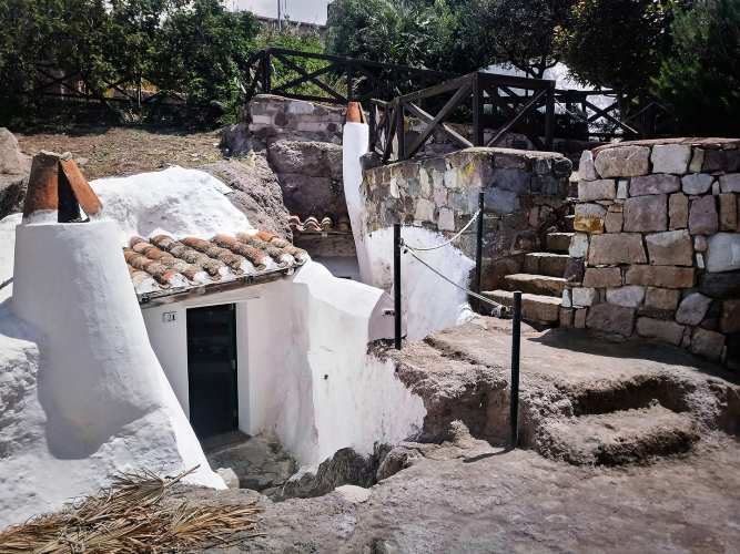 Picturesque view of the historic center of Sant'Antioco
