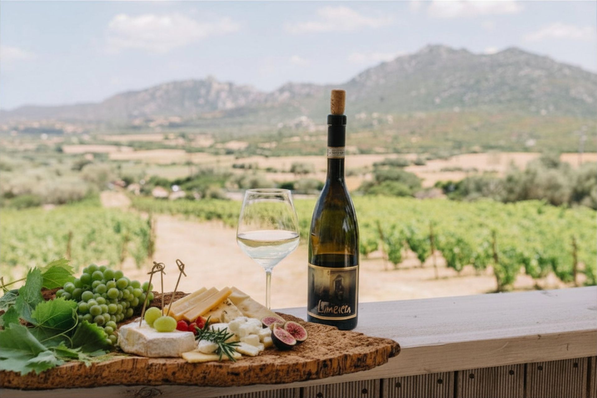 Vista panoramica sul territorio della Gallura da una locanda durante escursione enogastronomica guidata