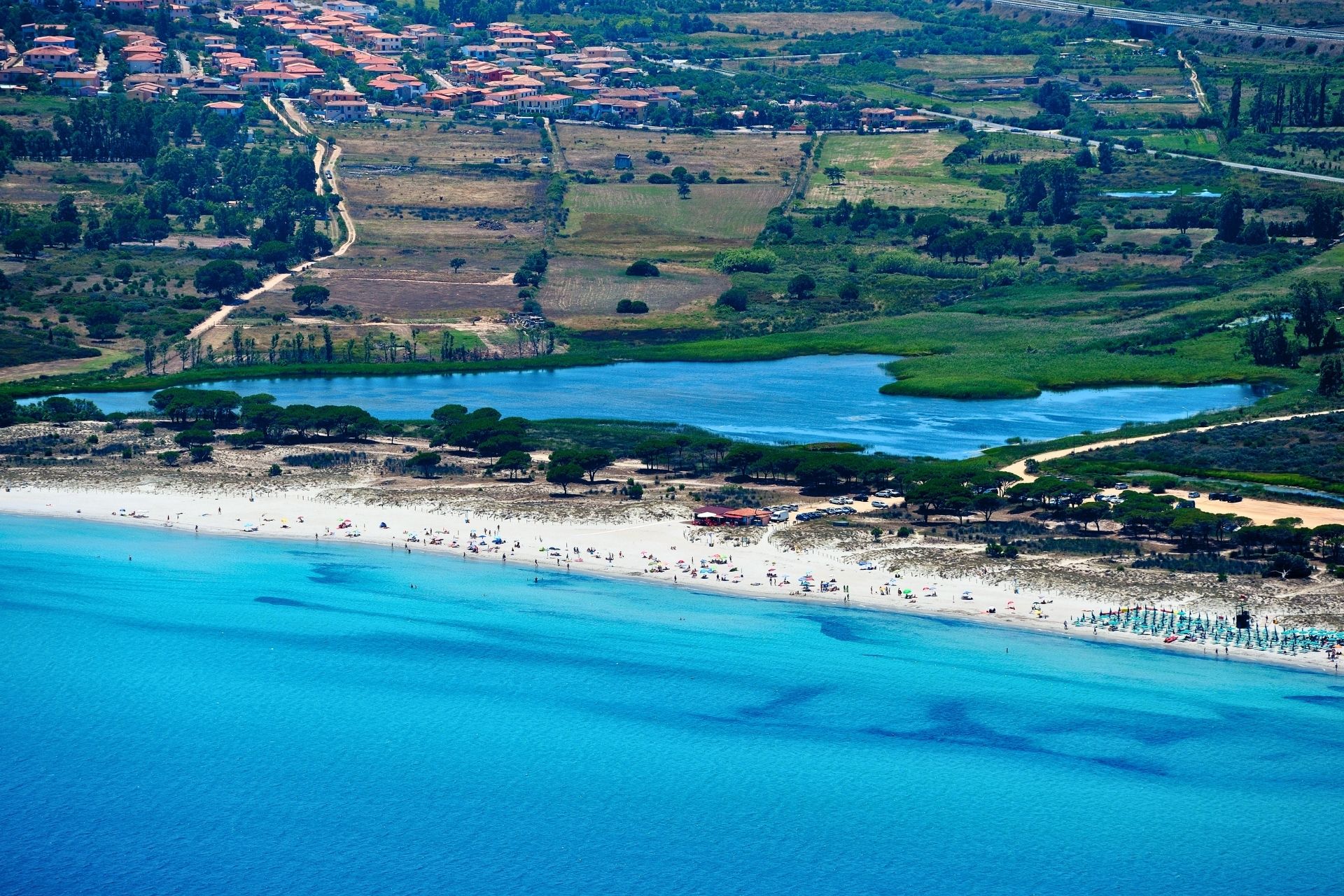 Aerial view of Budoni