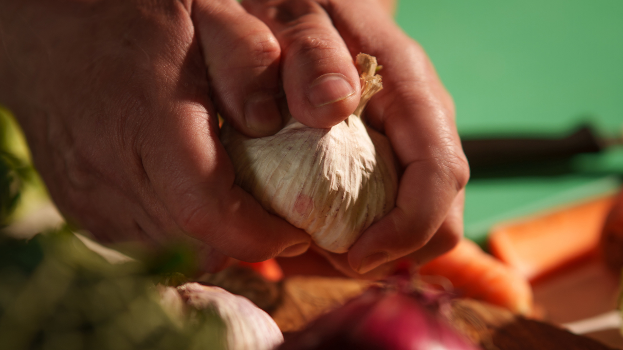 Frische lokale Produkte während des sardischen Kochkurses in Palau