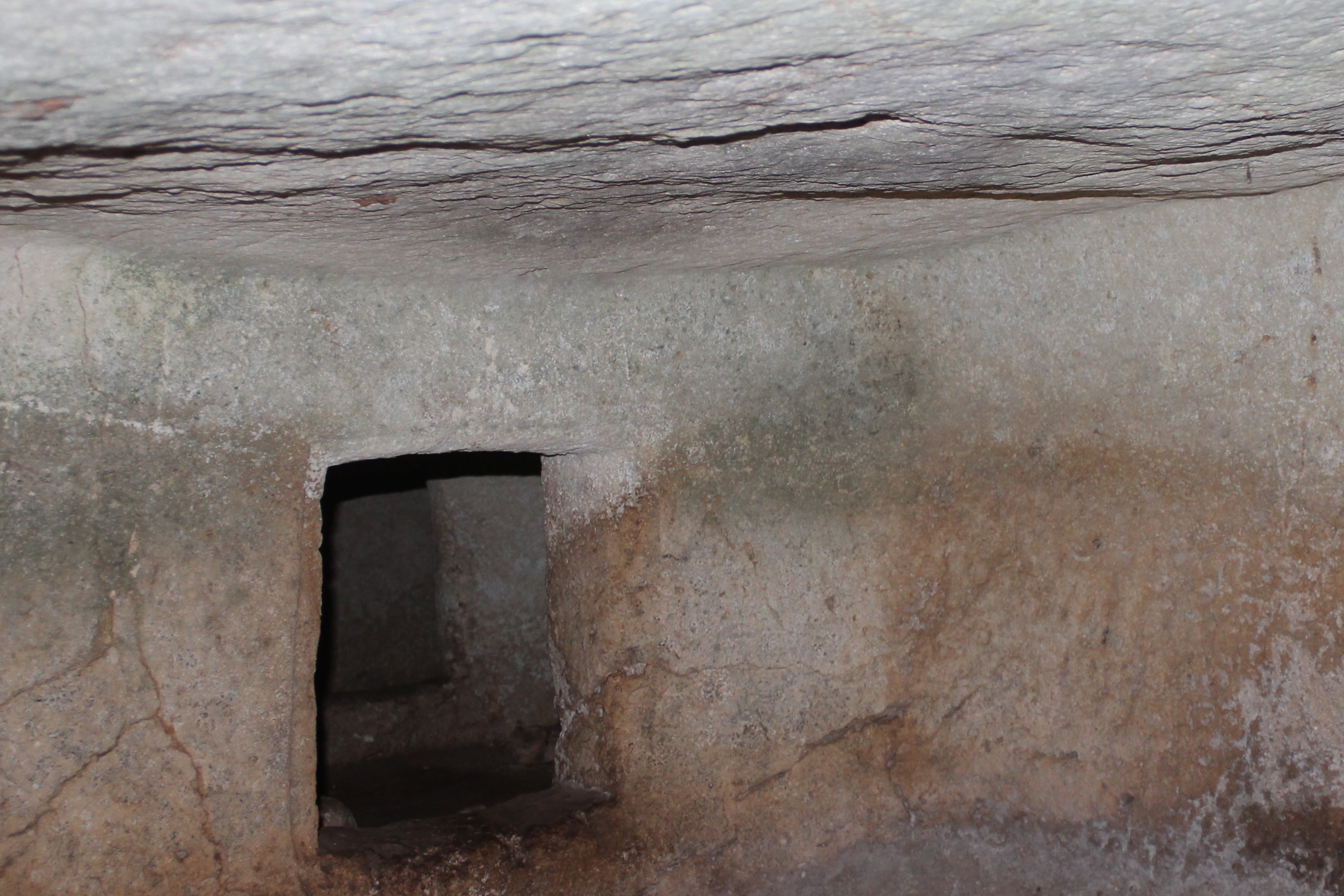 Interior of a Domus de Janas in Su Crucifissu Mannu, Sardinia